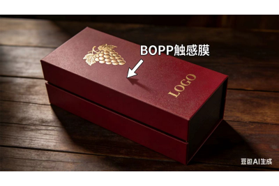 高端紅酒盒的質(zhì)感天花板，藏在這層BOPP觸感膜里